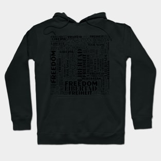 freedom - educate, learn, teach values - human right Hoodie